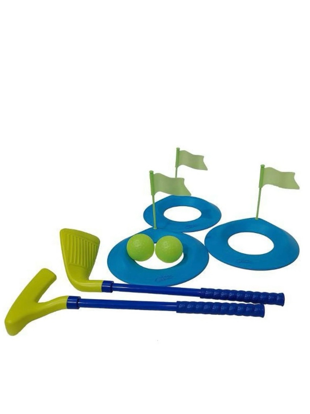 NWT Wham-O Jumbo Snow Golf Set Glow-in-the Dark Blue and Green Golf Set for snow